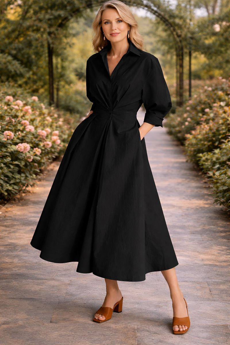Melissa | Wrap-Front Flowing Maxi Dress