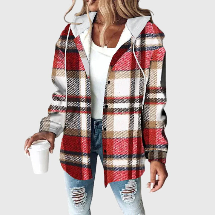 Alexis™ | Dames mesh-jack met knoopsluiting