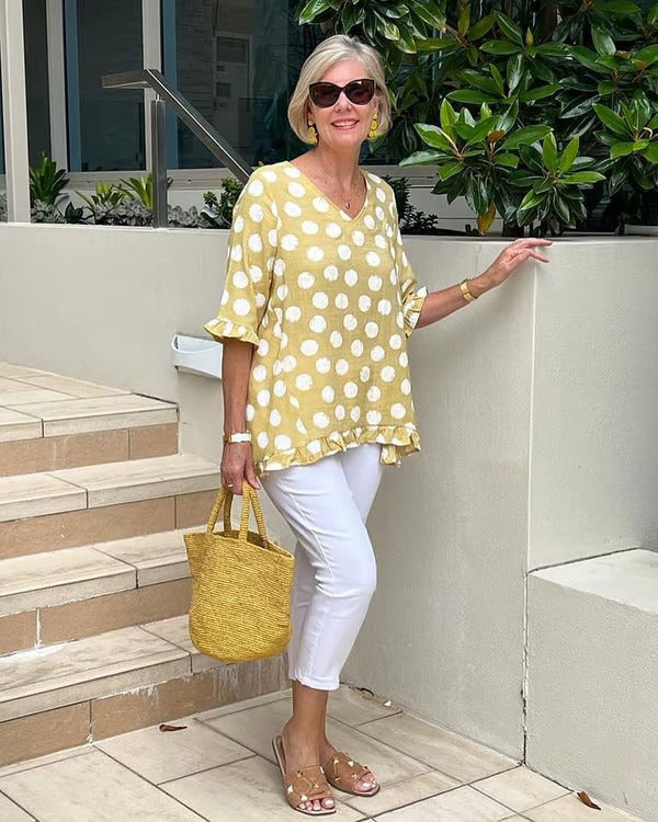 Bloomie | Stylish V-Neck Blouse