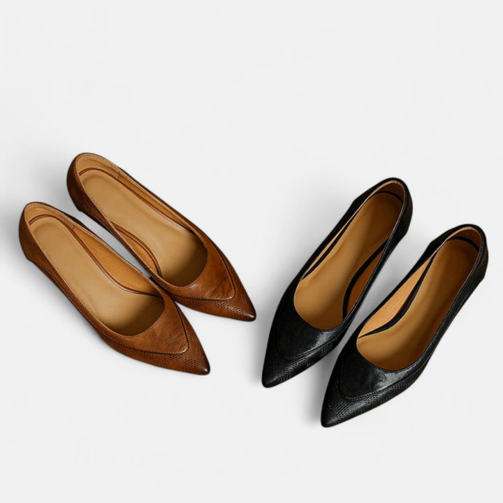 AMARA LEATHER HEELS
