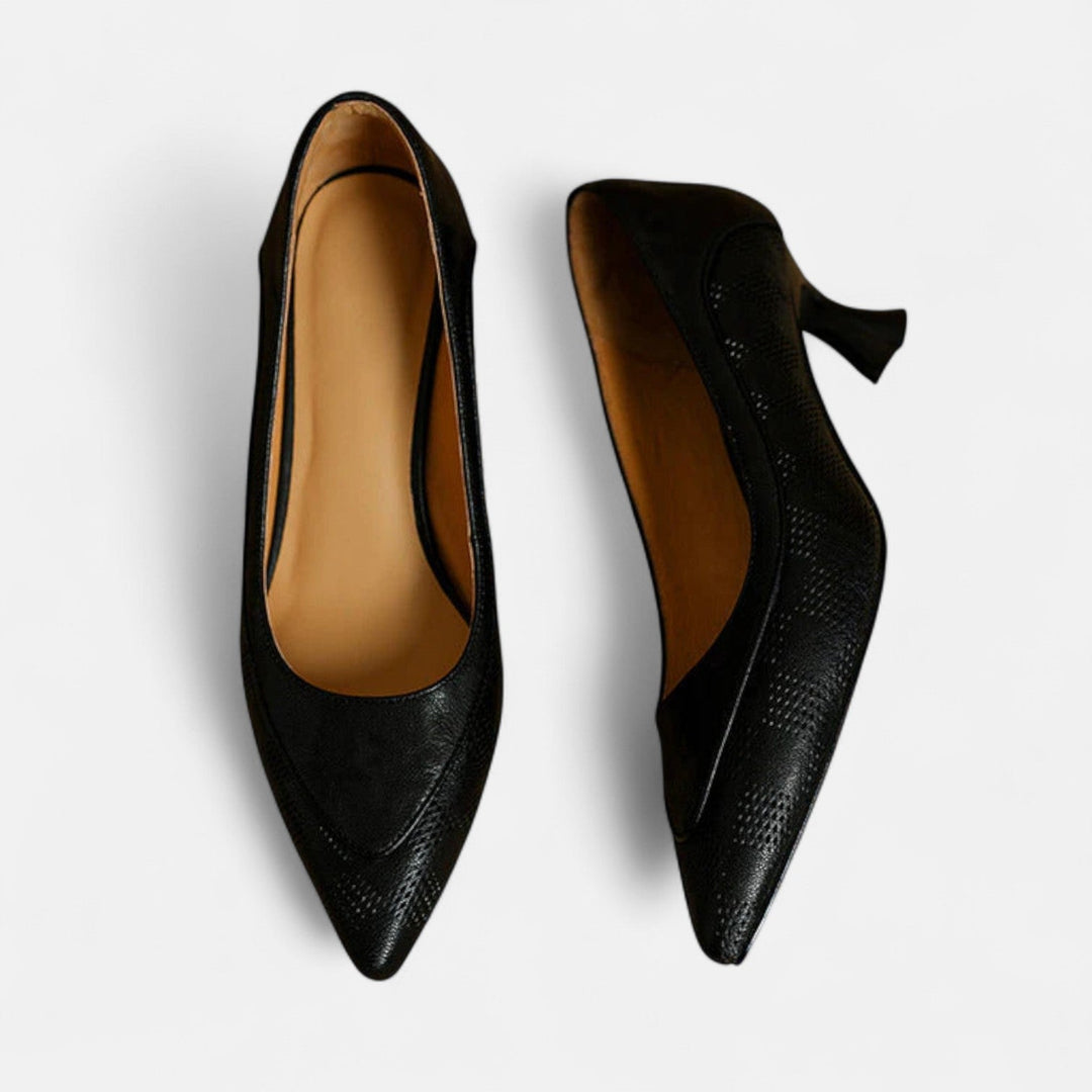 AMARA LEATHER HEELS