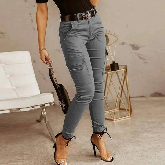 Phoebe | High-Waisted Cargo Jeans