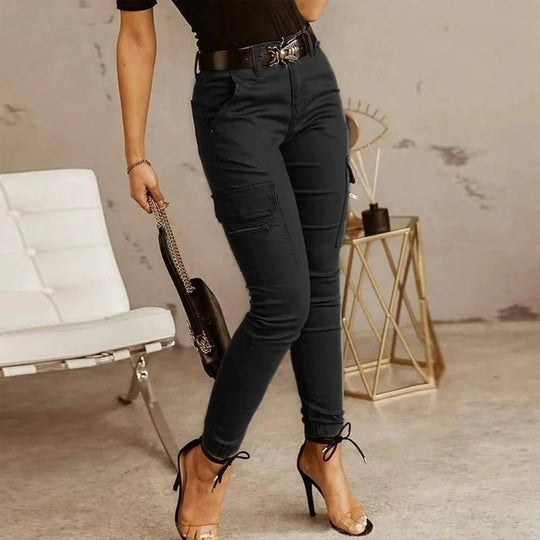 Phoebe | High-Waisted Cargo Jeans