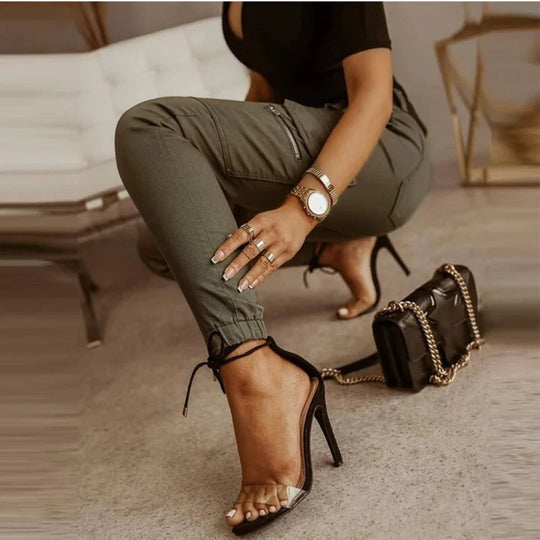 Phoebe | High-Waisted Cargo Jeans
