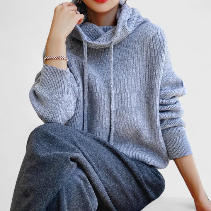 Erica™ | Gezellige gebreide hoodie