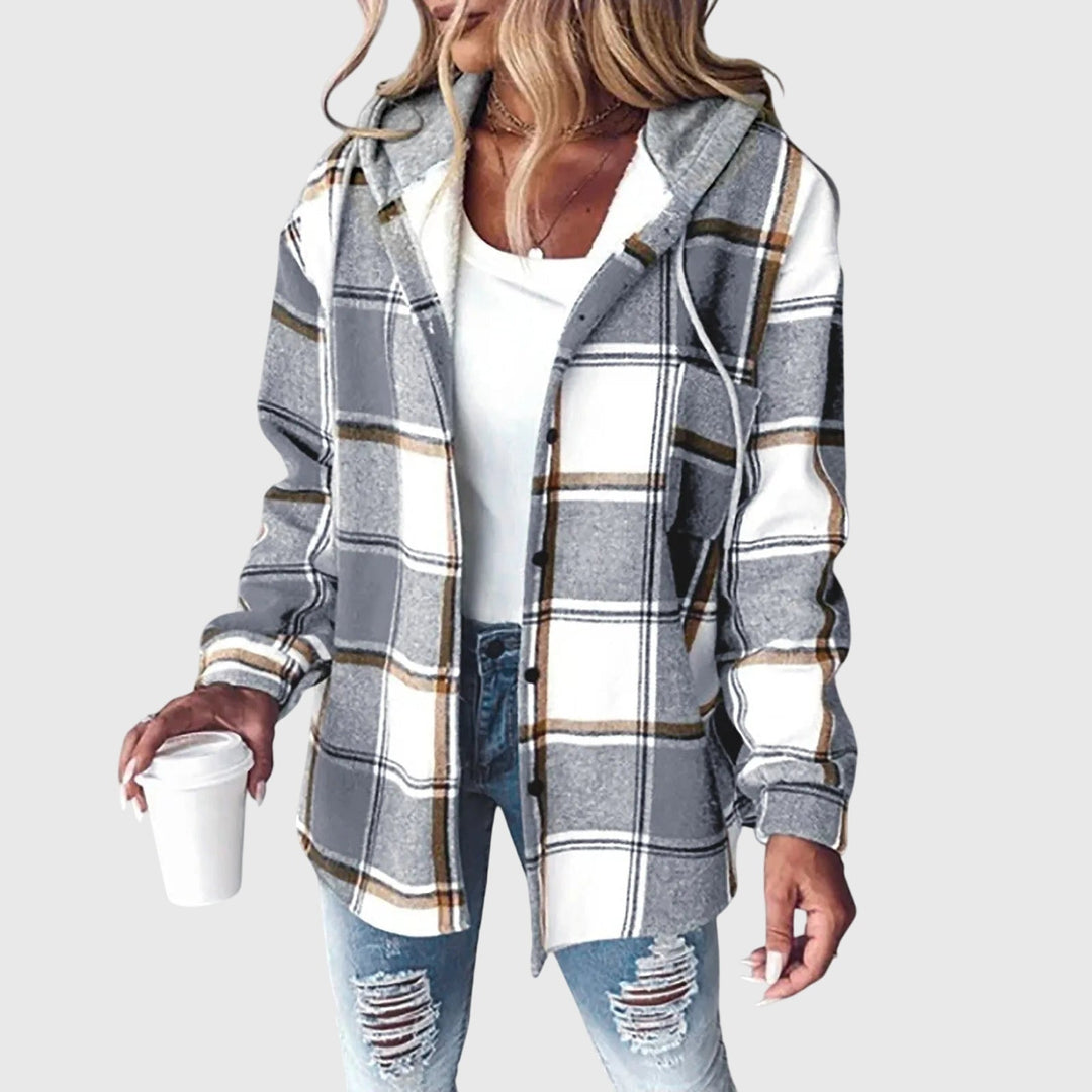 Alexis™ | Dames mesh-jack met knoopsluiting