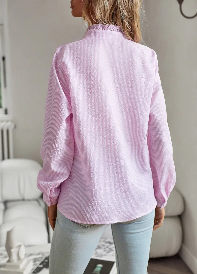 Marcelina | Elegant Polo Blouse
