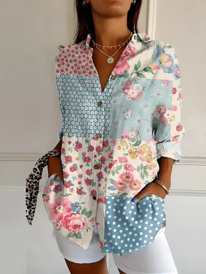 Roseline | Printed Button-Up Shirt