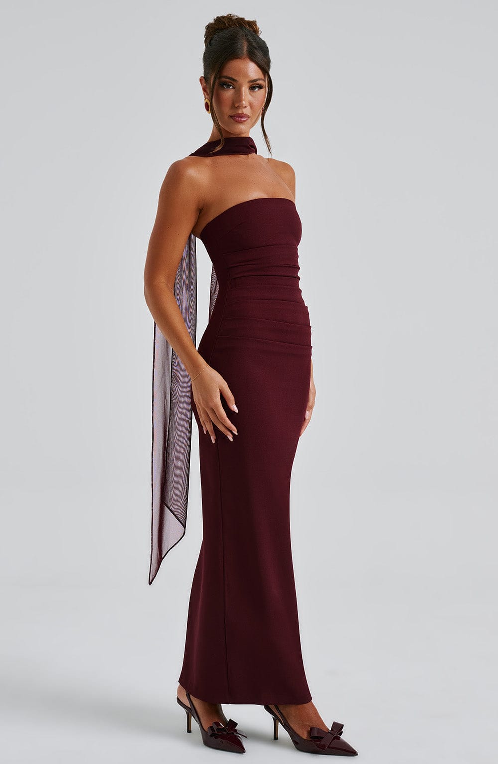 PEONY | GRACEFUL SATIN DRESS