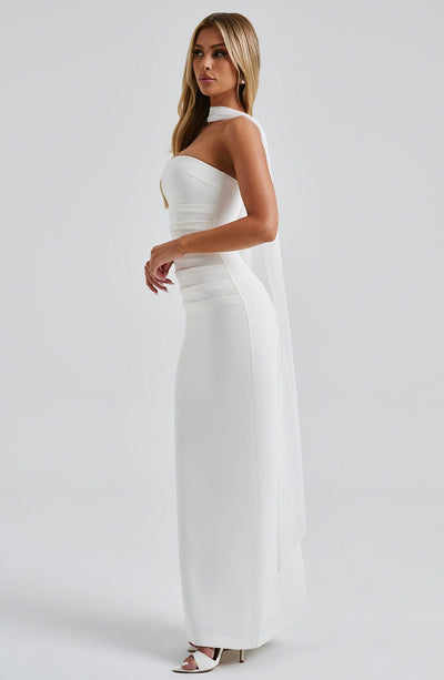 PEONY | GRACEFUL SATIN DRESS