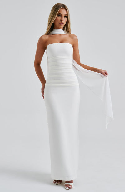 PEONY | GRACEFUL SATIN DRESS